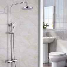 Round Cool Touch thermostatic bar shower